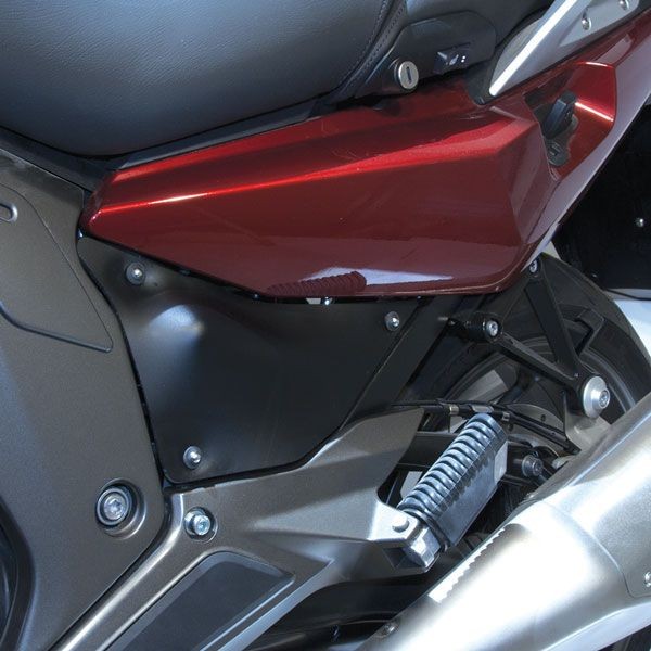 Rear side splash guard for BMW K 1600 GT /GTL (10-22), pair, dark smoke