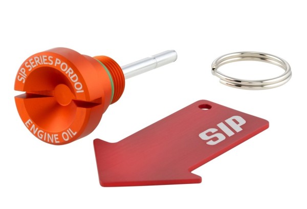 Oil filler plug engine oil for Vespa, orange matt