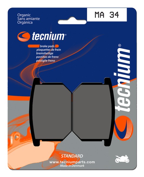 Tecnium Street Organic Brake Pads - MA34