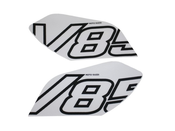 Side tank pads white for Moto Guzzi V85 TT (24-)