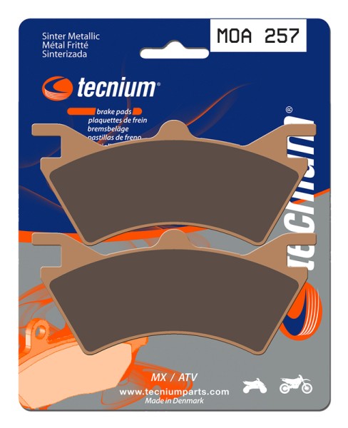 Tecnium MX/ATV sintered metal brake pads - MOA257