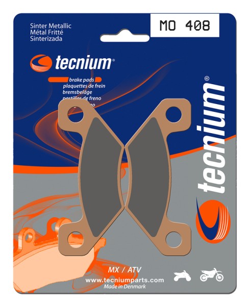 Tecnium MX/ATV sintered metal brake pads - MO408