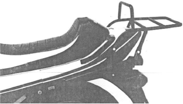 Tubular luggage rack topcase carrier black for VF 750 F (83-86) Original Hepco & Becker
