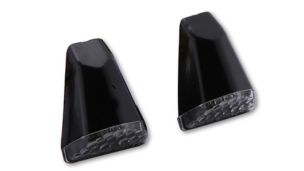 HIGHSIDER Smart Swift LED fairing blinker housing black / lens clear (pair), front & rear