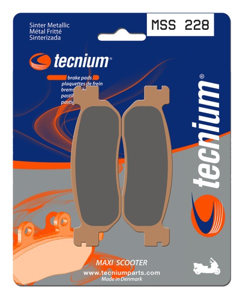 Tecnium Maxi Scooter sintered metal brake pads - MSS228