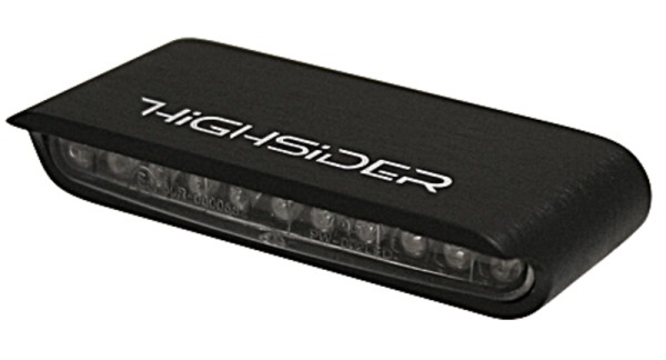HIGHSIDER pro Stripe LED indicators black/transparent E-approved (pair)