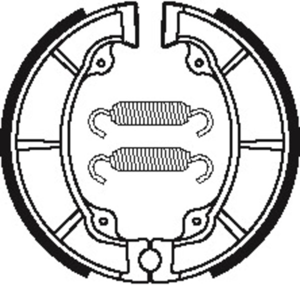 Tecnium Street/ATV Organic brake shoes - BA038