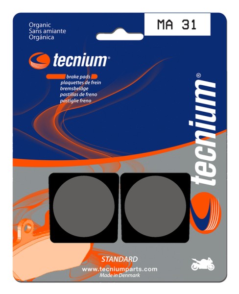 Tecnium Street Organic Brake Pads - MA31