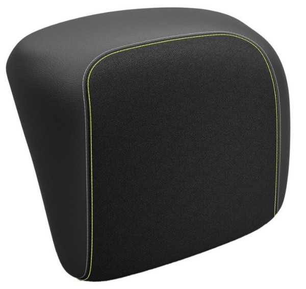 Original backrest for Vespa GTS/GTV top case - black, yellow stitching