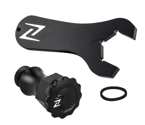 Oil filler plug for Vespa GTS/GTS Super/GTV 300cc HPE, black glossy