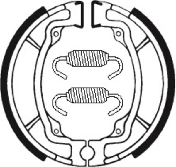 Tecnium Scooter/Street/Off-Road/ATV Organic brake shoes - BA015