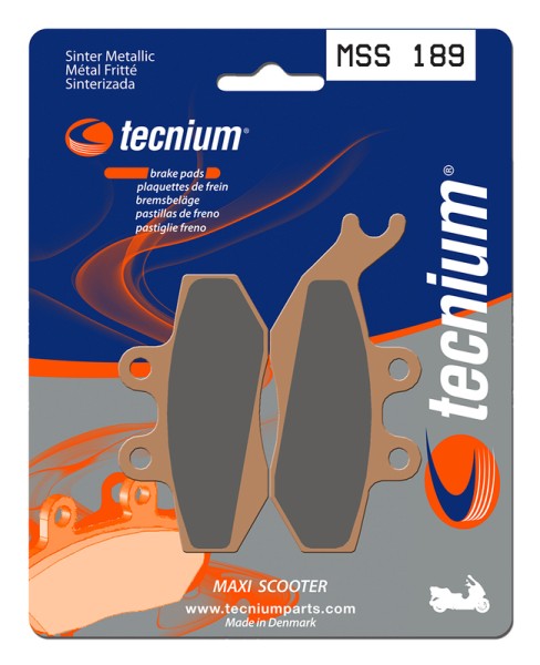 Tecnium Maxi Scooter sintered metal brake pads - MSS189