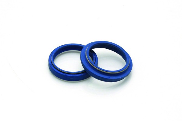Tecnium Blue Label set of fork dust caps - Showa 49