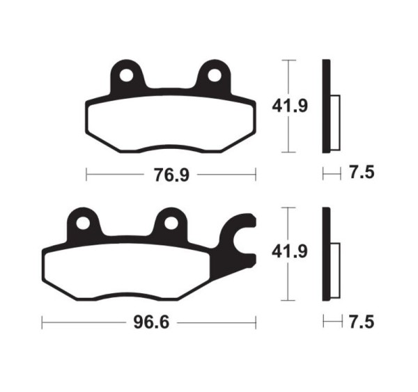 Tecnium Sintered Metal Brake Pads - MF455
