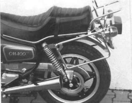 Tubular luggage rack top case carrier and side case carrier for Honda CM 400 T (80-84) Hepco & Becker