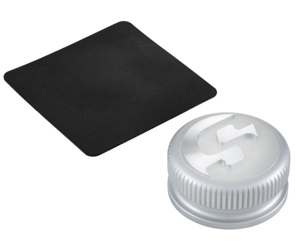 Gas cap for Vespa, silver matt