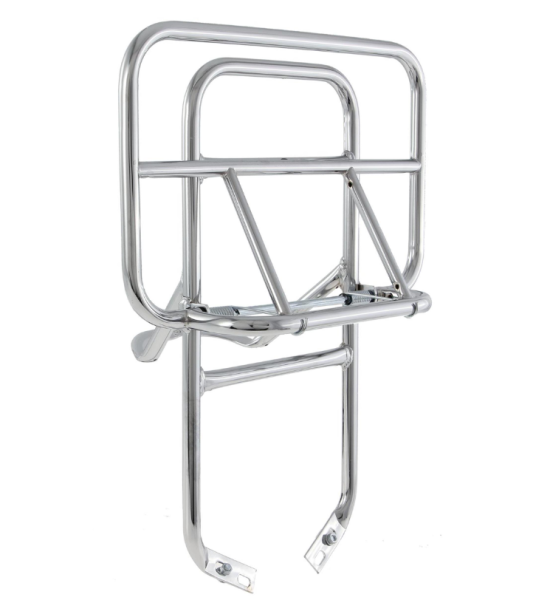 Rear luggage rack for Vespa PX 80-200cc, foldable, chrome