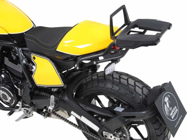 Alurack top case carrier black for Ducati Scrambler 800 (19-22) Hepco & Becker