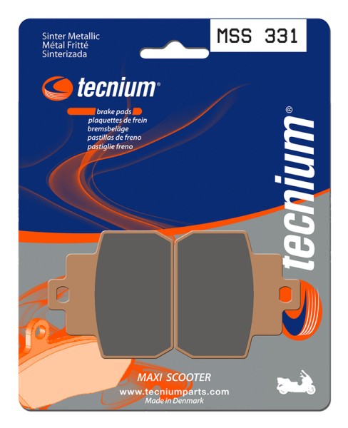 Tecnium Maxi Scooter sintered metal brake pads - MSS331