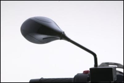 Mirror, black for Suzuki GSR600 BJ. 2006-2011/ Burgman AN400 BJ. 2007-2016/ Burgman AN400 BJ. 200