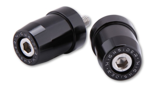 HIGHSIDER pro handlebar weights black M8 Kawasaki (pair)