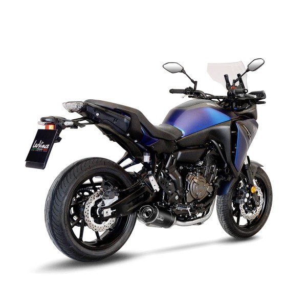 LeoVince complete system LV One Evo for Yamaha Tracer 7 /GT, stainless steel black, E-approval