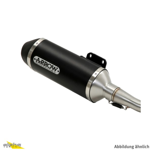 ARROW Auspuff RACE TECH für Piaggio MP3 500 LT 2014-16 aus Aluminium, schwarz