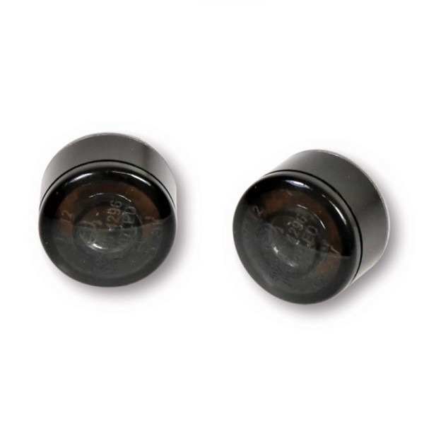 HIGHSIDER Pro Apollo LED blinker module housing black / lens smoke gray (pair), front & rear