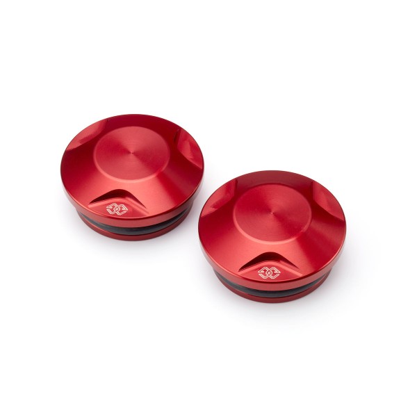 Billet frame tube end caps red for Yamaha MT-07, Tracer 700