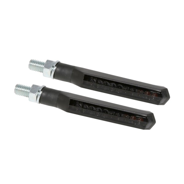 HIGHSIDER Smart Run-TS LED sequence turn signal housing black / lens smoke gray (pair), front & rear