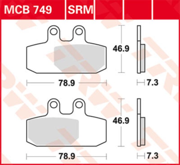 TRW Lucas brake pad MCB839