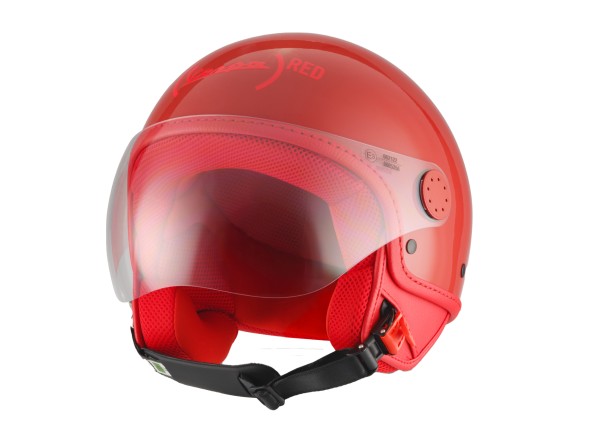 Vespa jet helmet Visor 4.0 red