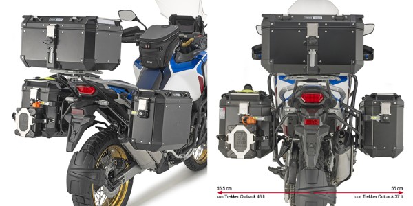 Sidecarrier PL ONE-FIT for Honda CRF1100L Africa Twin Adventure Sports (Bj.20-) Givi