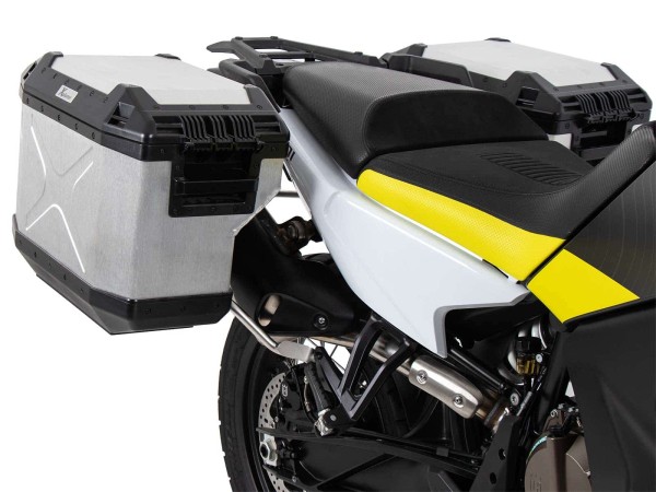 Xplorer case silver + cutout carrier for Husqvarna Norden 901 (22-) Hepco & Becker