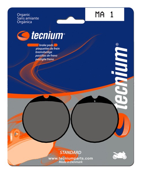 Tecnium Street Organic Brake Pads - MA1