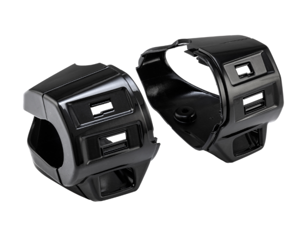 Cover switch unit, left & right for Vepsa Primavera/Sprint/Elettrica, black glossy