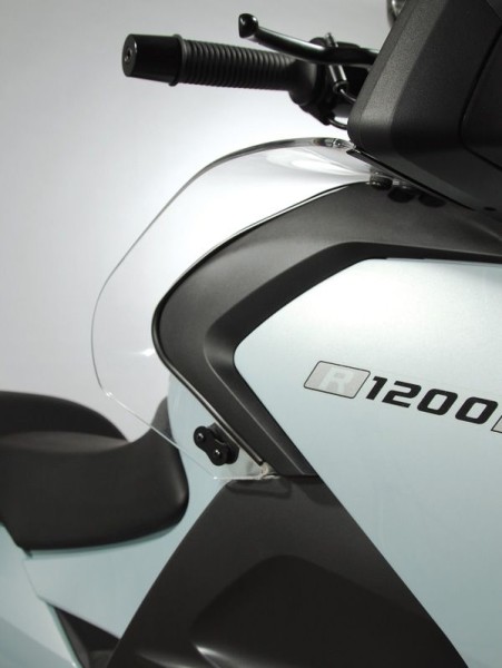 Leg protectors for BMW R 1200 RT (10-14), lightly tinted, pair