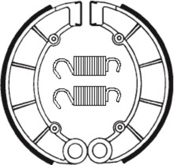 Tecnium Street organic brake shoes - BA027