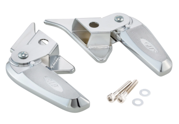 Footrests right and left for Vespa Primavera/Sprint 50-150cc 2T/4T AC, chrome/chrome