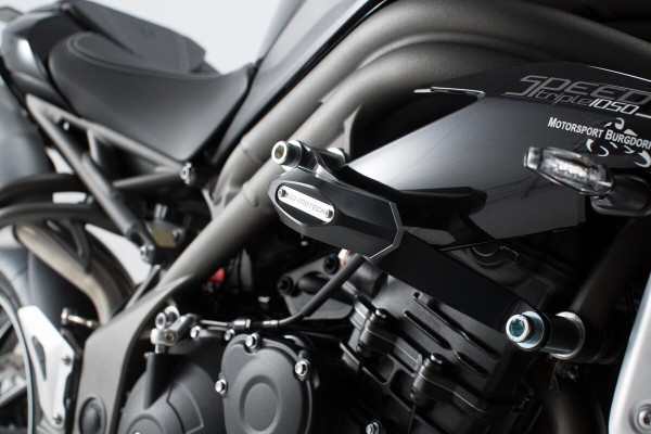 SW-Motech Crash pad kit black for Triumph Speed Triple 1050 - SW Motech
