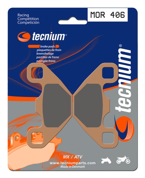 Tecnium Racing MX/ATV sintered metal brake pads - MOR406