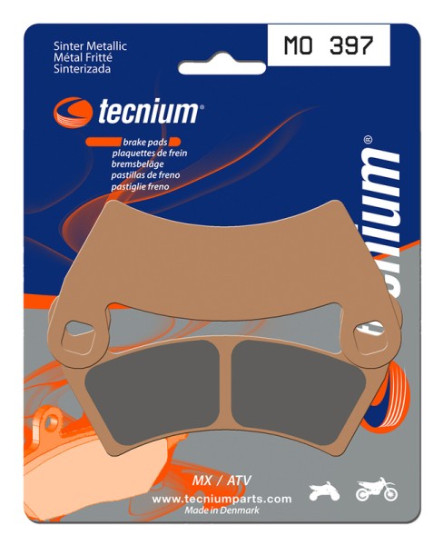 Tecnium MX/ATV sintered metal brake pads - MO397