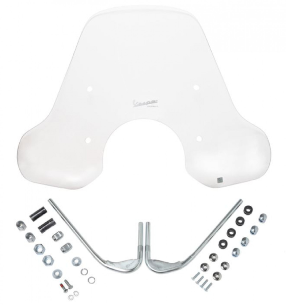 Windshield Medium with bracket Vespa GTS / Super (HPE & SuperTech) original Vespa