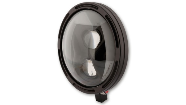 HIGHSIDER pro 7 inch headlight Frame-R1 Type 8 LED Black Lower mounting