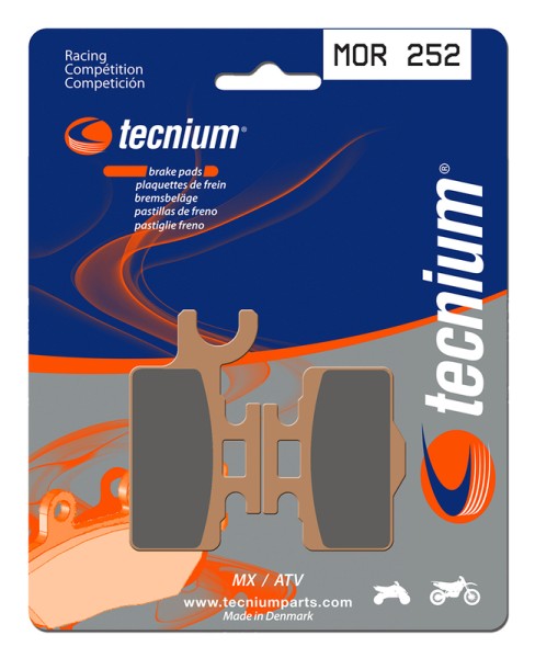 Tecnium Racing MX/ATV sintered metal brake pads - MOR252
