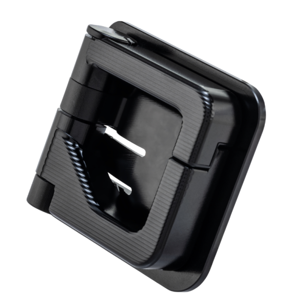 Luggage hook for Vespa GTS/GTS Super 125/300cc (`22-), aluminum, black anodized