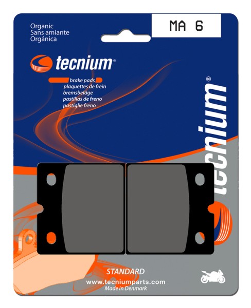 Tecnium Street Organic Brake Pads - MA6