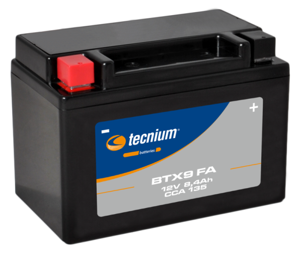 Tecnium maintenance-free battery activated at the factory - BTX9 FA