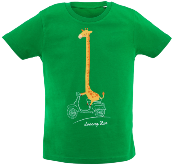 Kids T-shirt "Looong Run", green