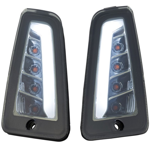 Turn signal kit front left/right for Vespa GTS/GTS Super/GTV 125-300cc ('14-), tinted